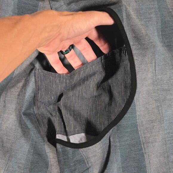 Rebe By Debra Weiss Green and Gray Handmade In USA  Dress Size Small - Picture 7 of 12